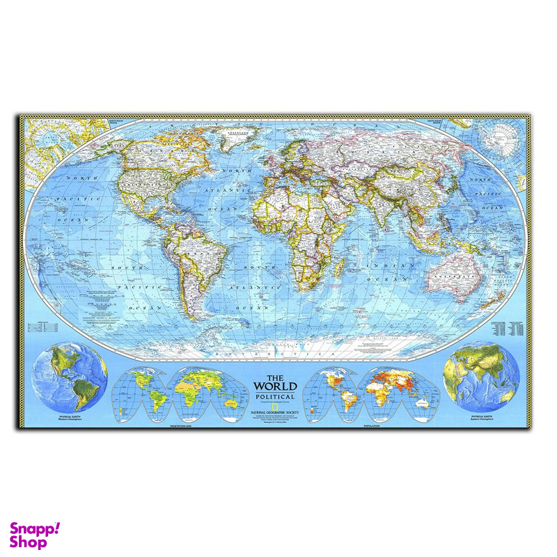 تابلو شاسی بکلیت طرح کره ی زمین و نقشه ی جهان مدل SH-9215