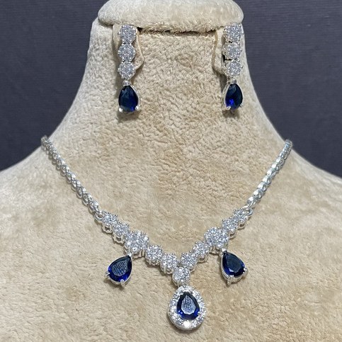 نیم ست نقره 925 زنانه مدل 30702 وزن 15.2 گرم