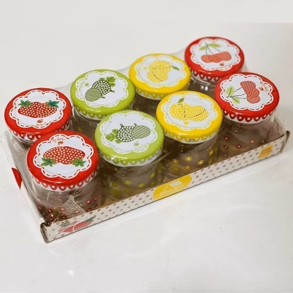 جا زعفران نقلی شیشه ای 8عددی