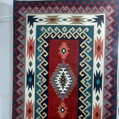 فرش ماشینی گبه سنتی 9 متری رنگ سورمه ای قرمز با کیفیت بالا پس کرایه