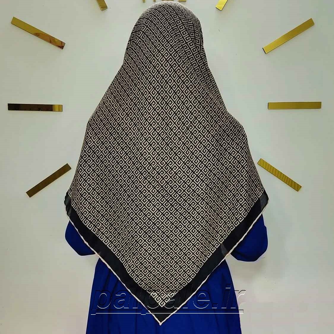 روسری نخی قواره 110 دور دست دوز اسپرت فانتزی