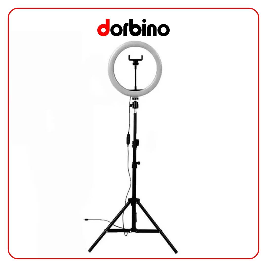 رینگ لایت HX-260 ( 26 سانتی متر 10 وات)   پایه 803 - فروشگاه دوربین دوربینو