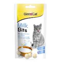 اسنک گربه جیم‌ کت میلک‌ بیتس با شیر خشک GIMCAT MILK BITS (40 گرم)