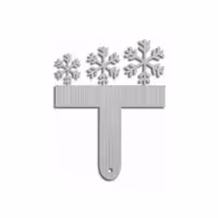 شانه شکلات استیل کوچک طرح برف بودکور 240051