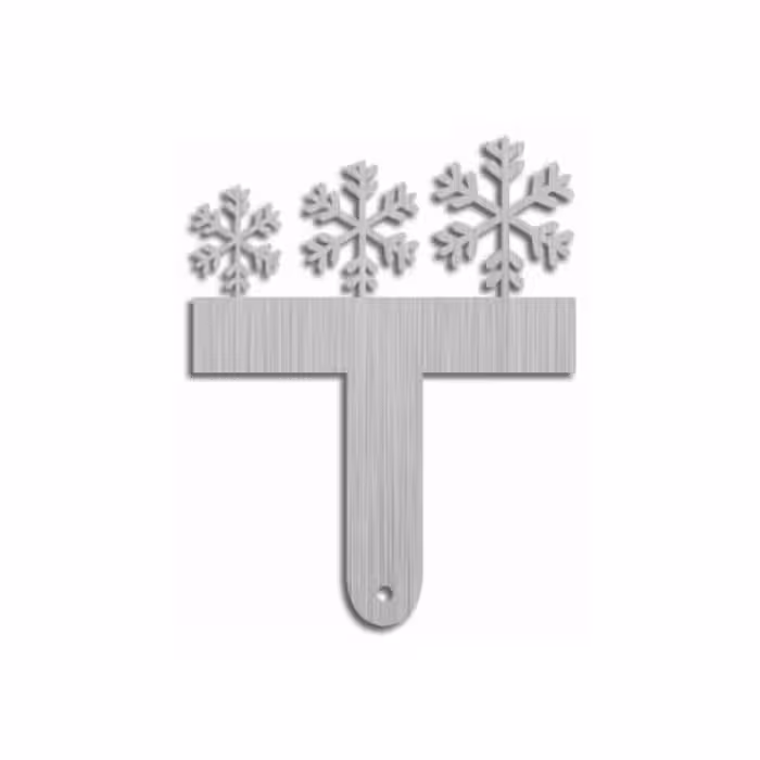 شانه شکلات استیل کوچک طرح برف بودکور 240051