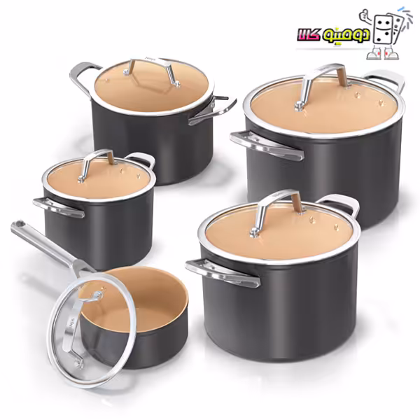 خرید سرویس قابلمه سرامیکی 5 پارچه نینجا مدل Extended Life CW95000DE - دومینو کالا