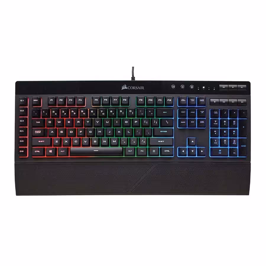 قیمت و خرید کیبورد گیمینگ باسیم کورسیر مدل K55 RGB | یاس ارتباط