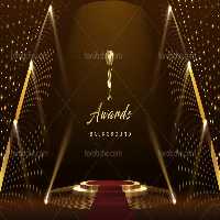 وکتور بکگراند طلایی رنگ انتزاعی | گرافیک با طعم تربچه