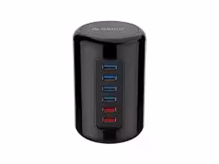 هاب 4 پورت USB3.0 با کابل داده و 2 پورت شارژ ORICO RH4CS HUB 4 Port USB3.0 with Data Cable and 2 Charging Port