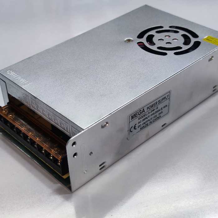 پاور تغذیه سوئیچینگ 12ولت 20 آمپر فن دار