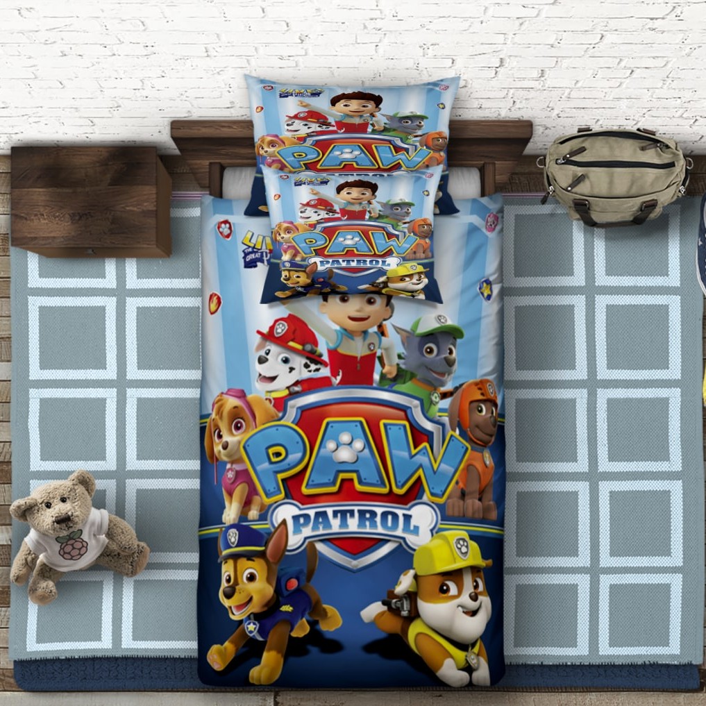 سرویس روتختی یک نفره 4تیکه طرح سگ نگهبان آماده ارسال پرفروش ارسال رایگان