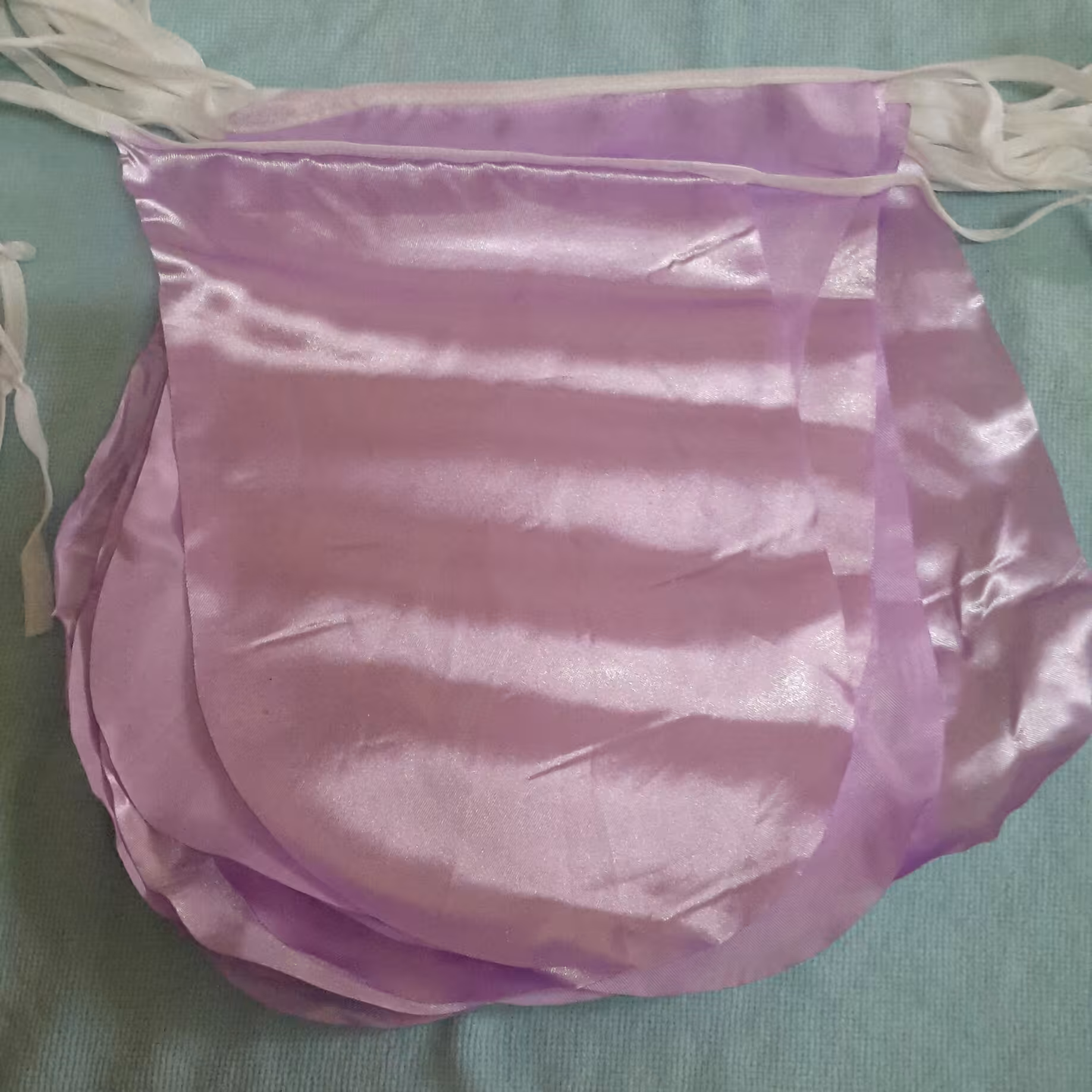 ریسه ساتن هلالی صورتی 8 متری