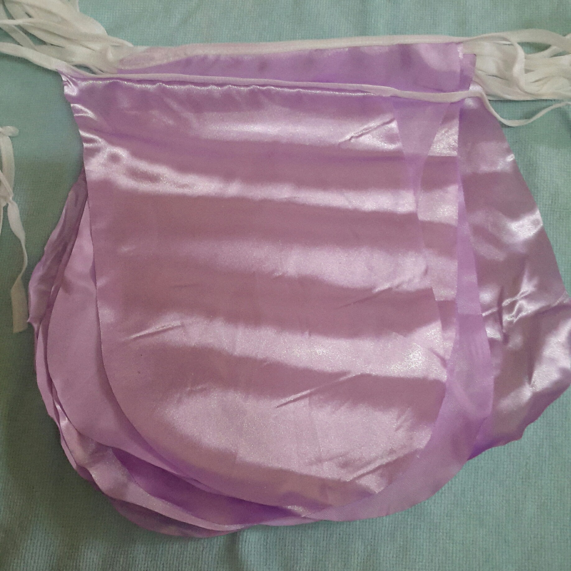 ریسه ساتن هلالی صورتی 8 متری