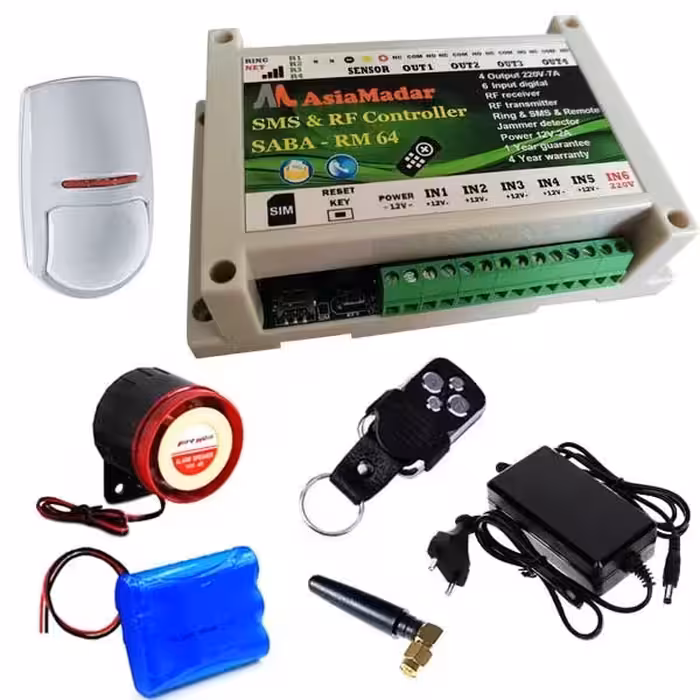 دزدگیر سیمکارتی با قابلیت کنترل پیامکی تجهیزات برقی از راه دور