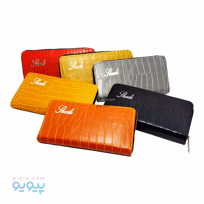 کیف پول فانتزی چرم طرح پوست ماری