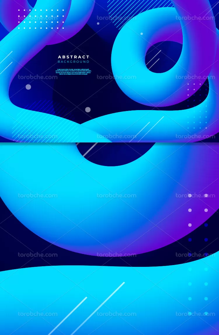 وکتور پس زمینه انتزاعی موج دار آبی | گرافیک با طعم تربچه