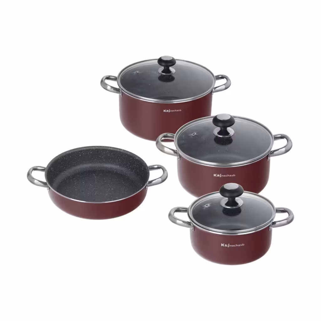 سرویس پخت و پز 7 پارچه کاج نچسب مدل دالیا