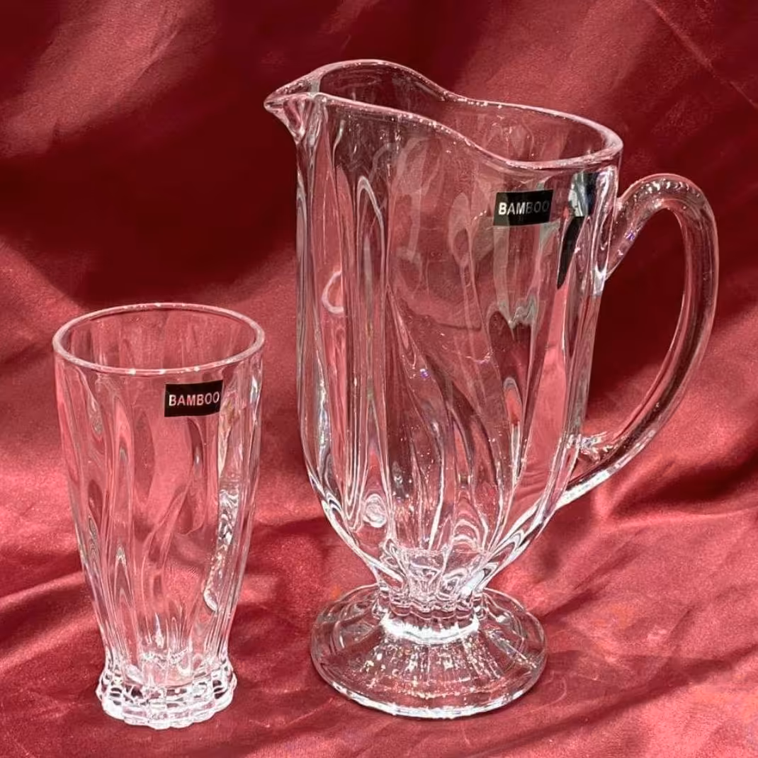 پارچ لیوان بامبو 