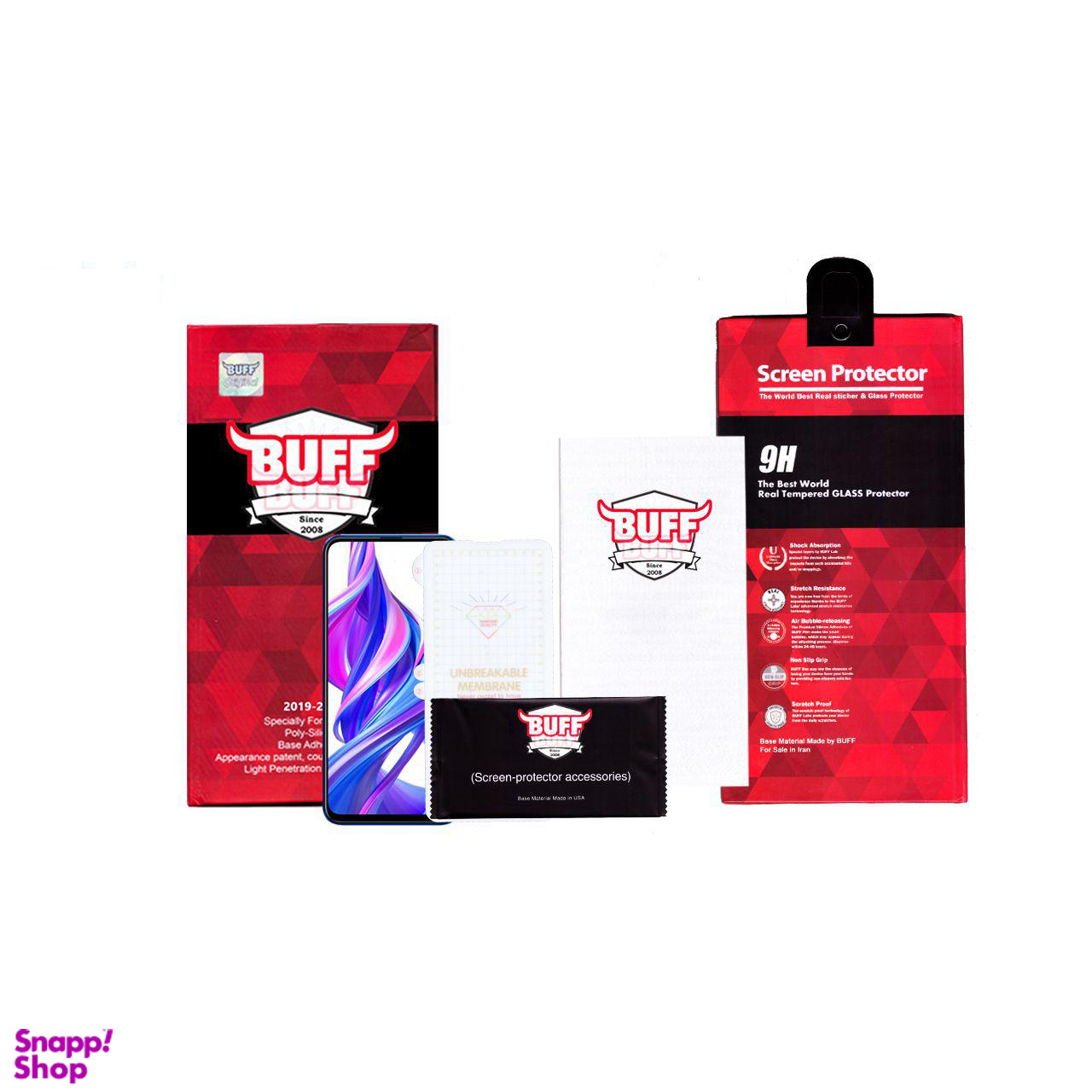 محافظ صفحه نمایش و پشت گوشی بوف مدل Hg01 مناسب برای گوشی موبایل آنر 9X