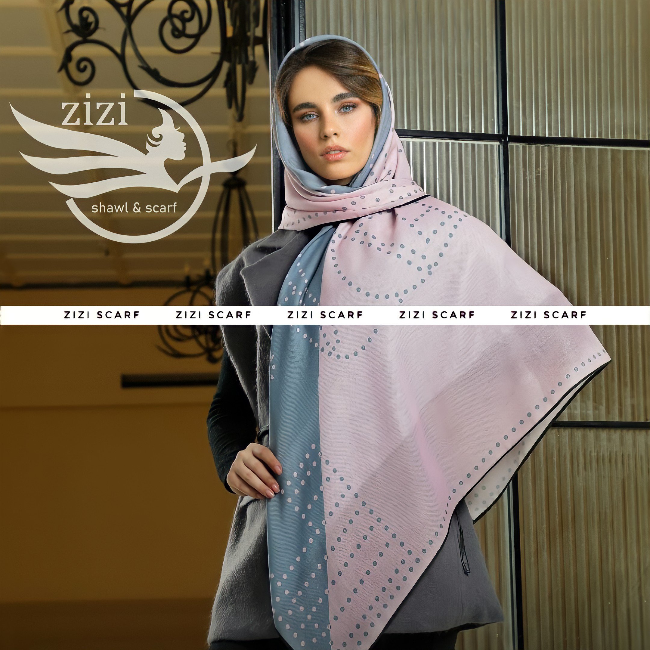 روسری زنانه نخی کشمیر ترک قواره 120