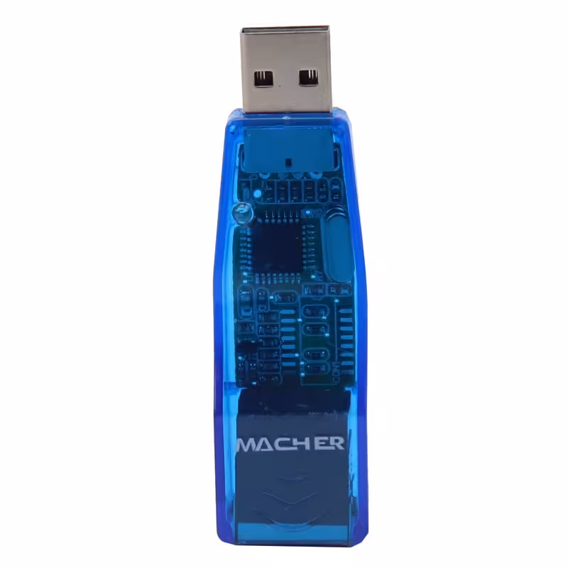 مبدل کارت شبکه Macher MR-133 USB to LANتبدیل شبکه USB به Ethernet مچر مدل MR133
