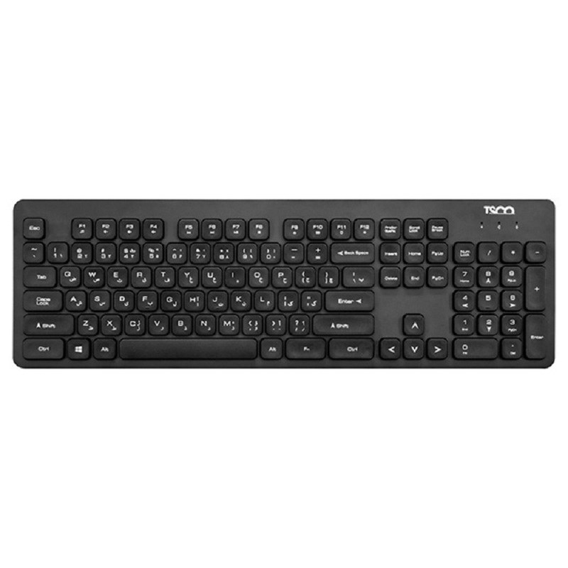 کیبورد بی سیم تسکو مدل TK 7003 W- کیبورد وایرلس TSCO 7003W