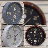 ساعت دیواری سه موتوره آرام گرد در رنگ سفید اندازه قطر 60 سانتی متر