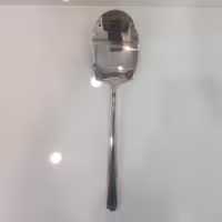 کفگیر استیل اصل آهن ربا نگیر ساده براق