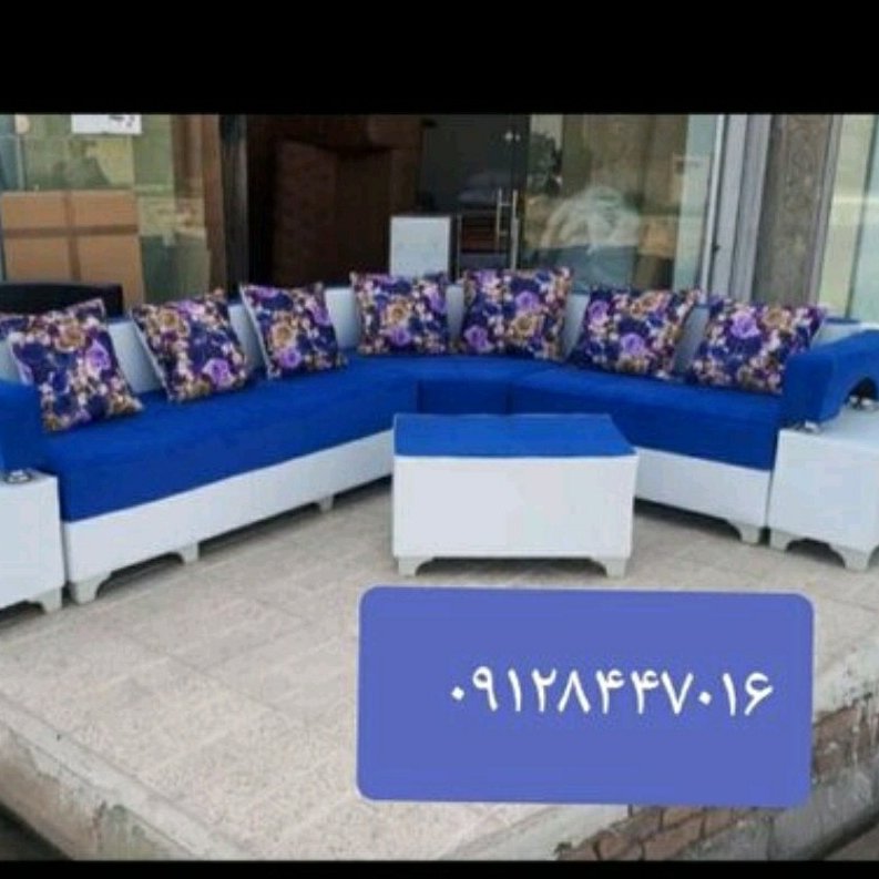مبل ال دوبل دسته دار 7نفره رنگ بندی به سلیقه مشتری هست ارسال به پای مشتری هست
