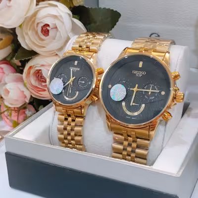 ساعت ست مردانه و زنانه سیکو سه موتوره فعال فول تایم VIPژاپن