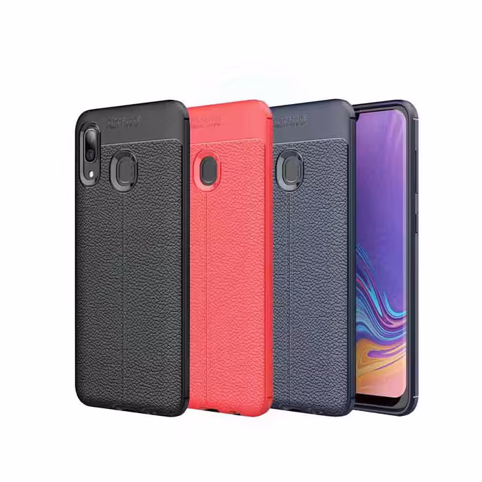 کاور طرح چرمی اتو فوکوس گوشی سامسونگ Samsung Galaxy A40