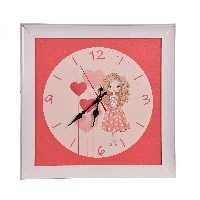 ساعت دیواری کودک مدل دختر فرفری 