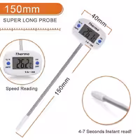 دماسنج میله ای دیجیتال - دماسنج مایعات - دماسنج غذایی مدل حرارت سنج