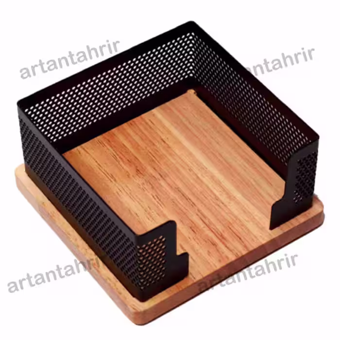 جا یادداشتی چوب و فلز