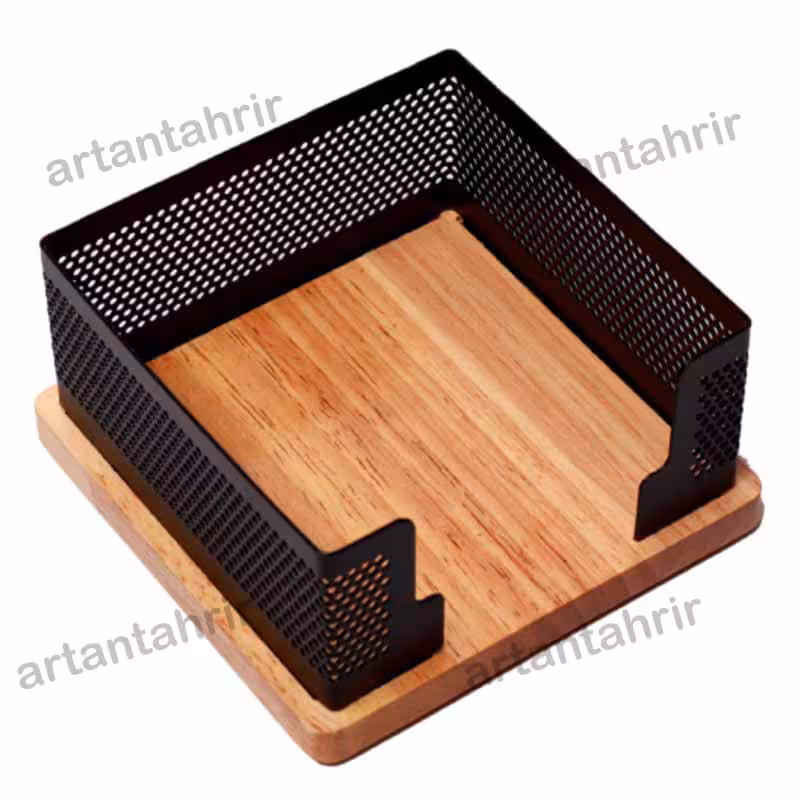 جا یادداشتی چوب و فلز
