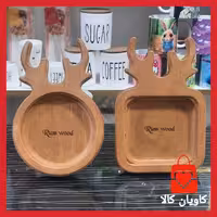زیر لیوانی مدل چوبی طرح شاخ گوزن
