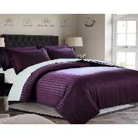 سرویس لحاف روتختی یک نفره 6 تکه عرض 90 دو رویه بنفش ای اس اف ASF مدل هتلی