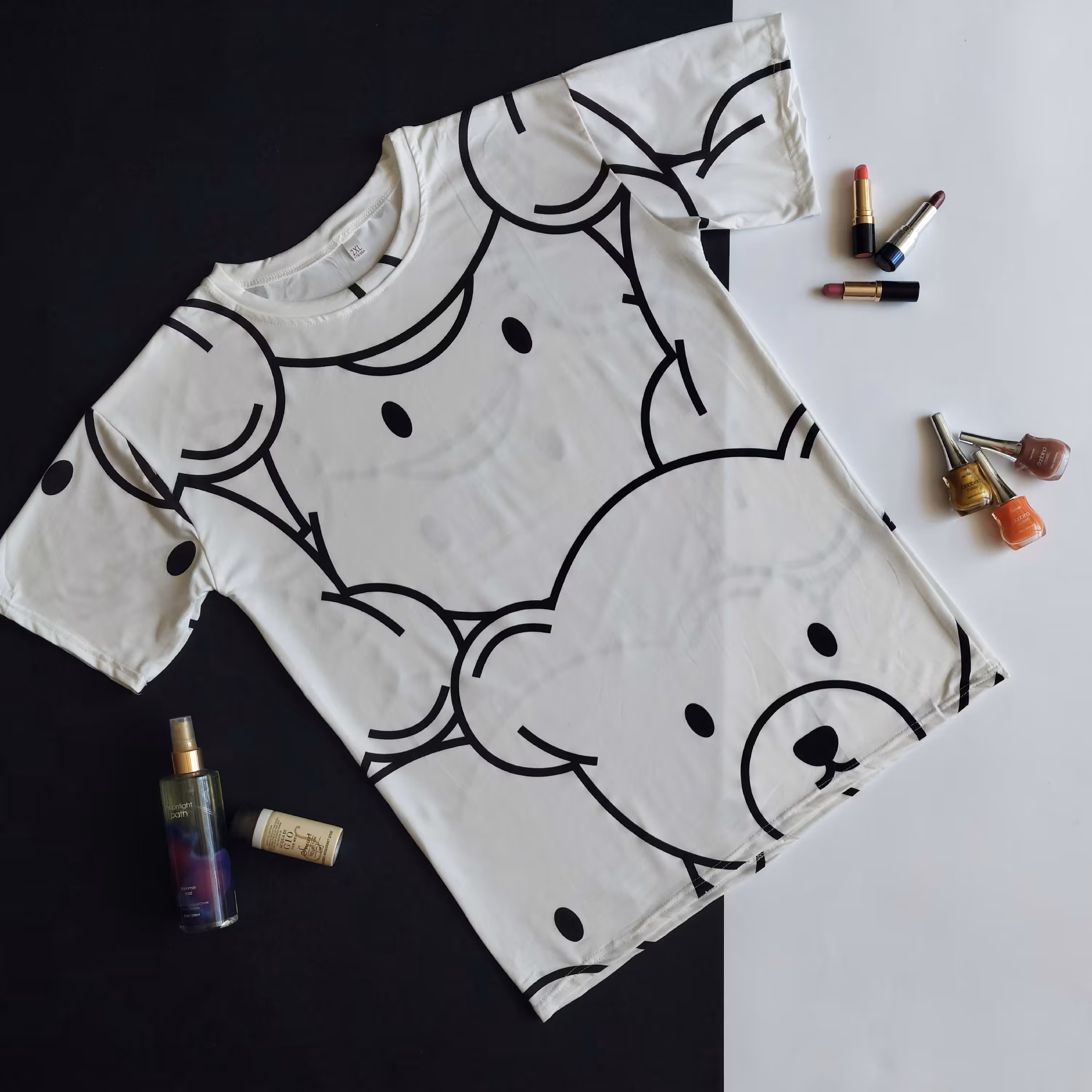 تیشرت گیاهی خارجی درجه یک خرسی