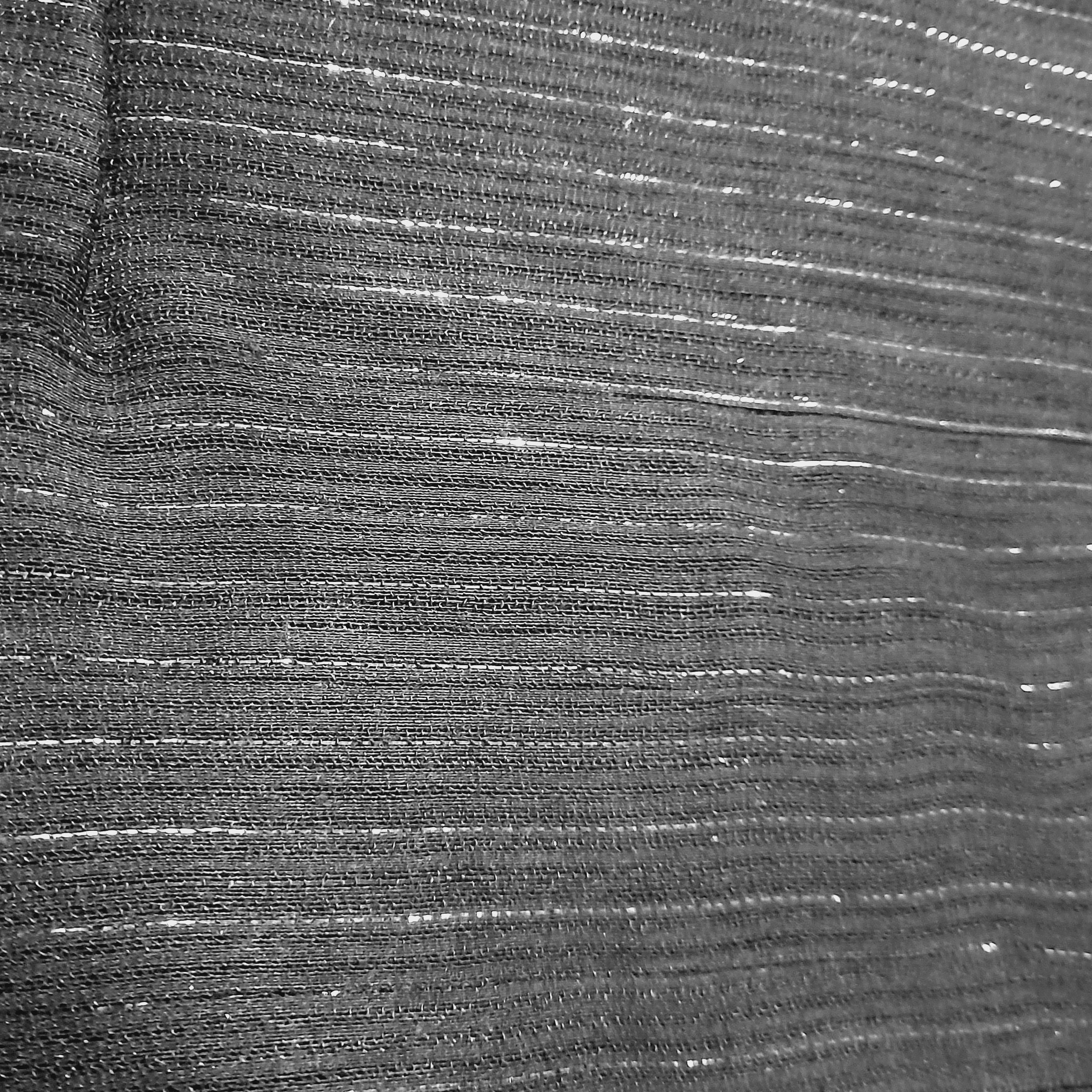 شال مشکی لمه دار تک رنگ