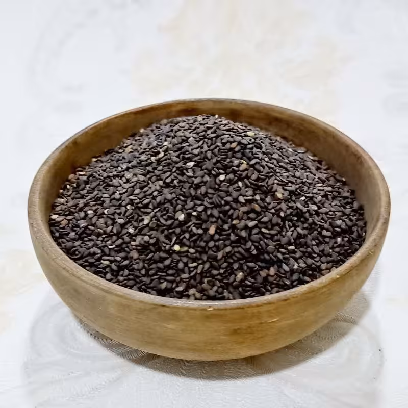 کنجد سیاه  ایرانی پاک کرده و شسته شده(100 گرم)