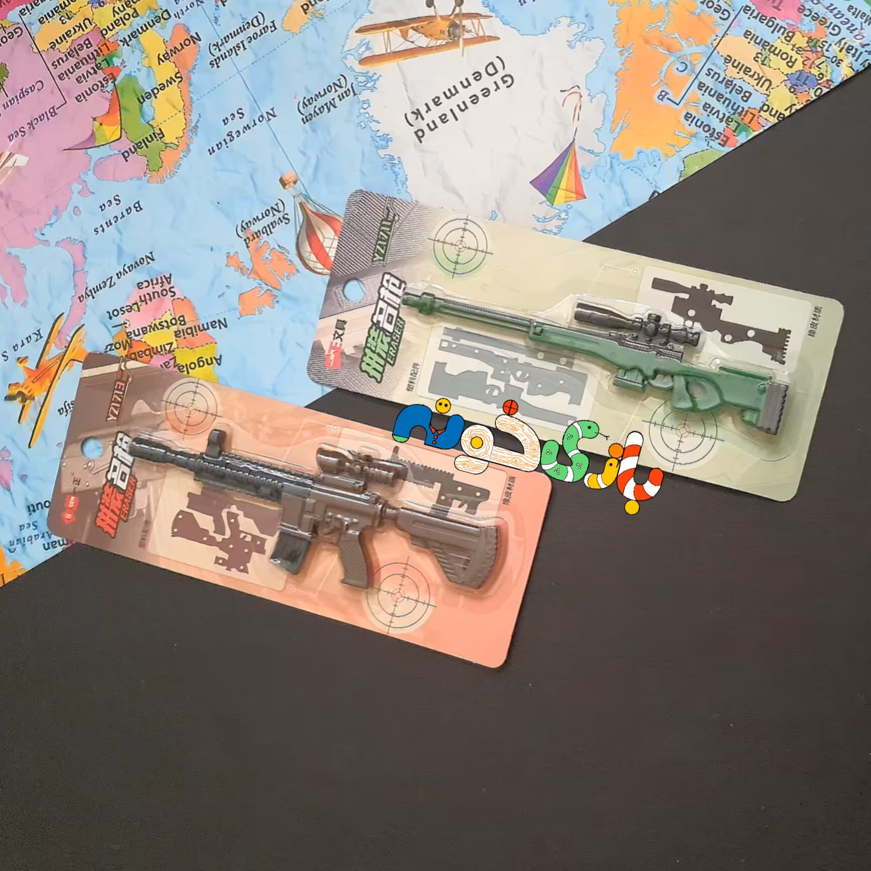 پاک کن فانتزی طرح تفنگ کلاشینکف