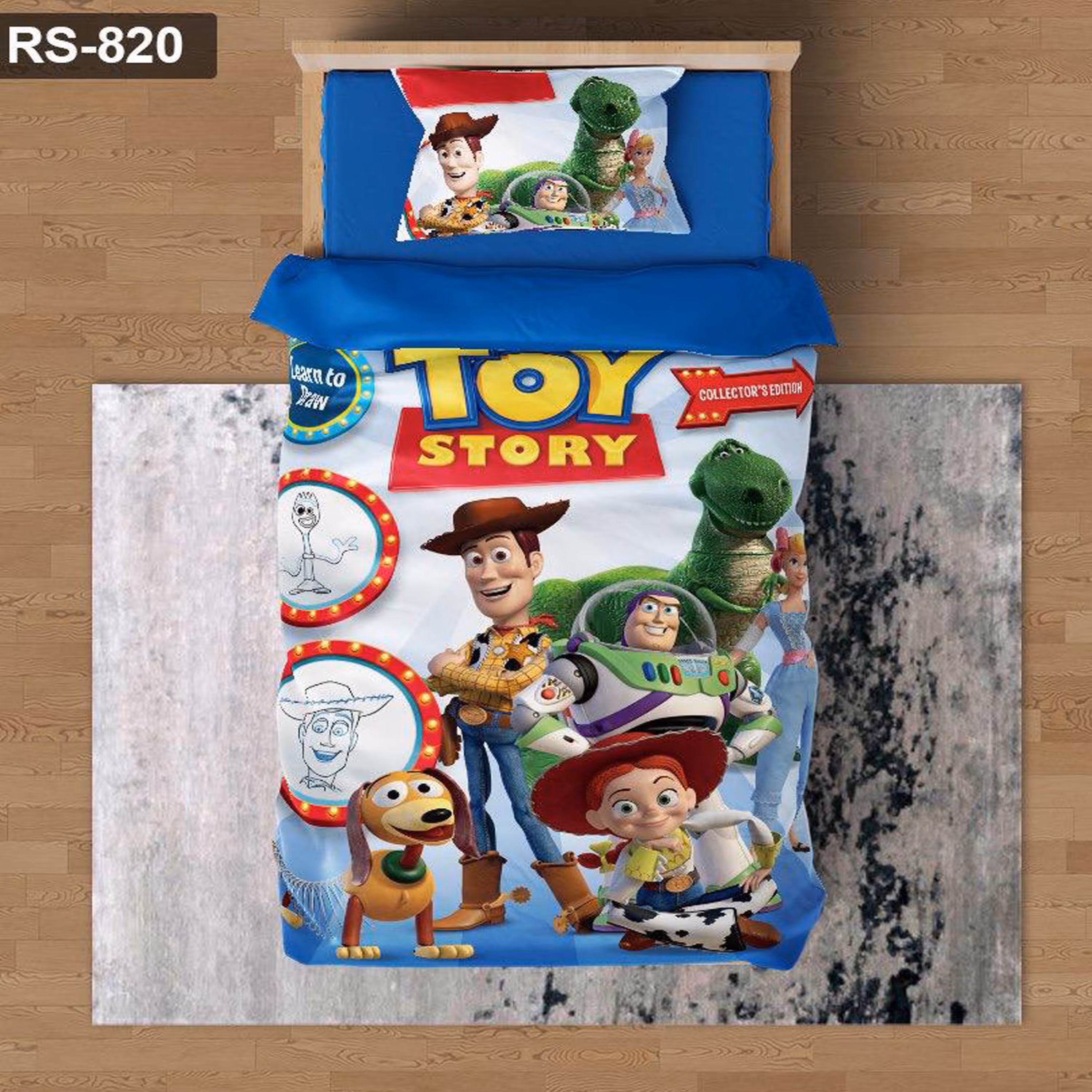 سرویس روتختی 1 نفره تنسل چاپی برندترک لند (Turk Land)  کد rs 820