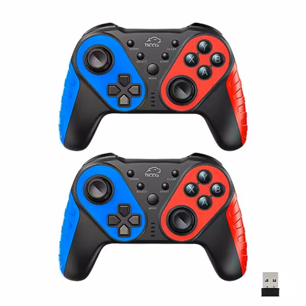 دسته بازی بی سیم دوبل شوک دار تسکو مدل TG 150W X2