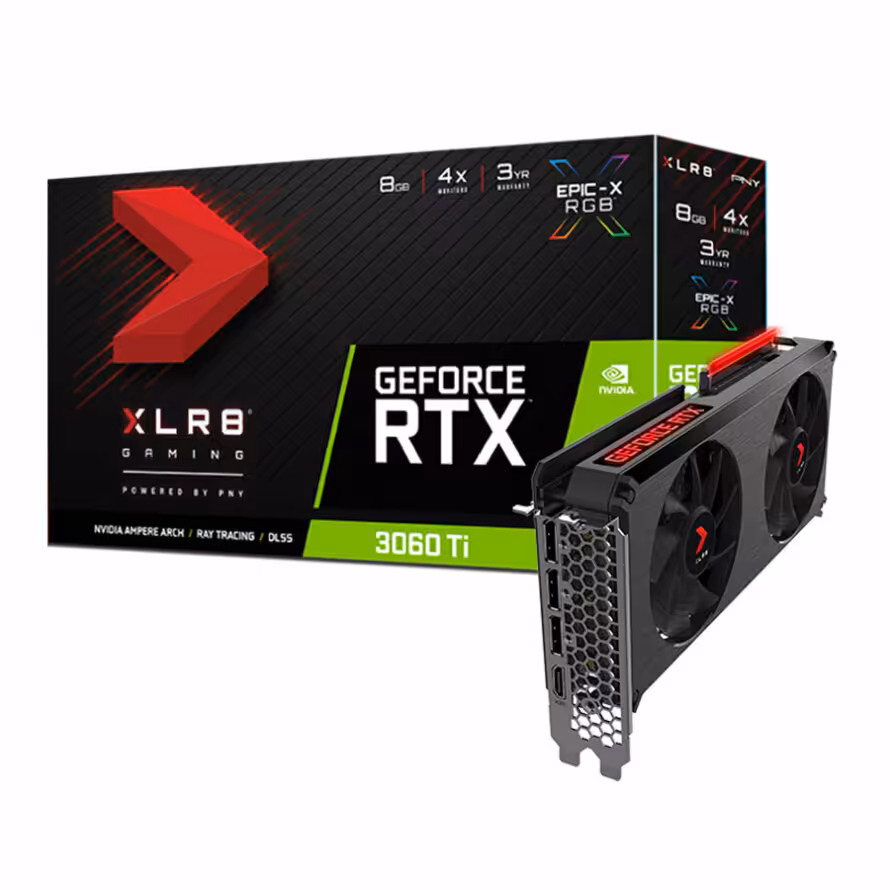 کارت گرافیک پی ان وای RTX 3060 Ti 8GB XLR8 Gaming REVEL EPIC-X RGB