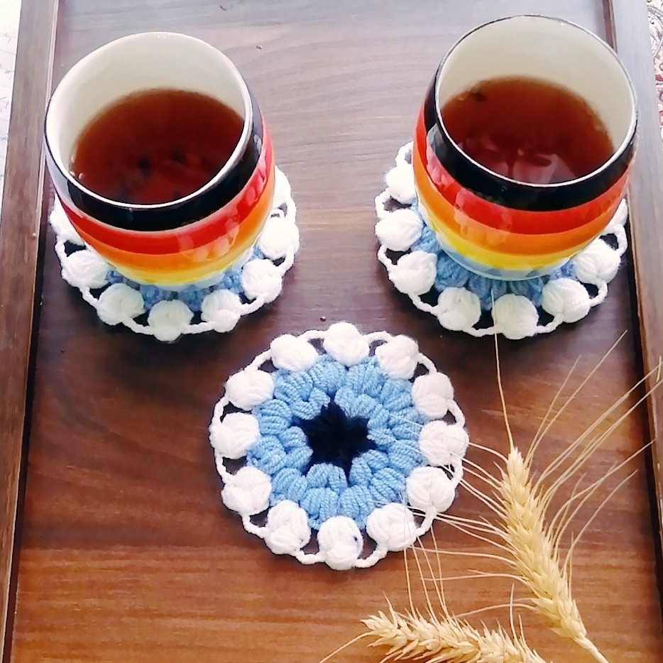 زیر لیوانی زیر بشقابی طرح گرد