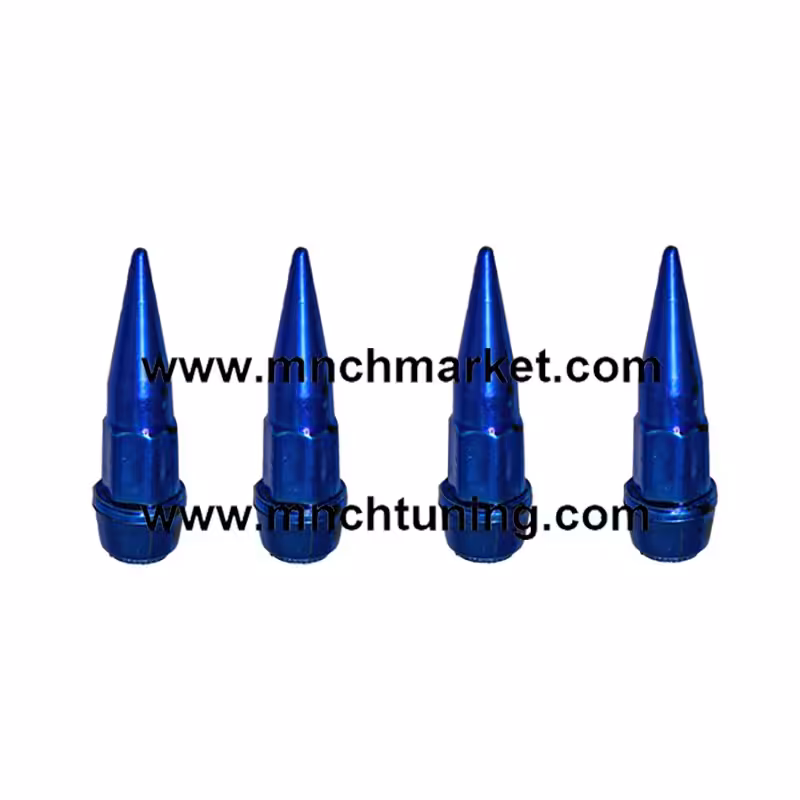 سروالف نیزه ای رنگ آبی بسته 4 عددی مناسب خودرو و موتور سیکلت