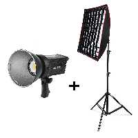 نور ثابت ال ای دی 150W سیرا مدل SR-0811 (کیت دارای سافت‌باکس 50x70 و سه پایه 180)