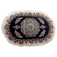 فرش دستباف نایین مدل بیضی