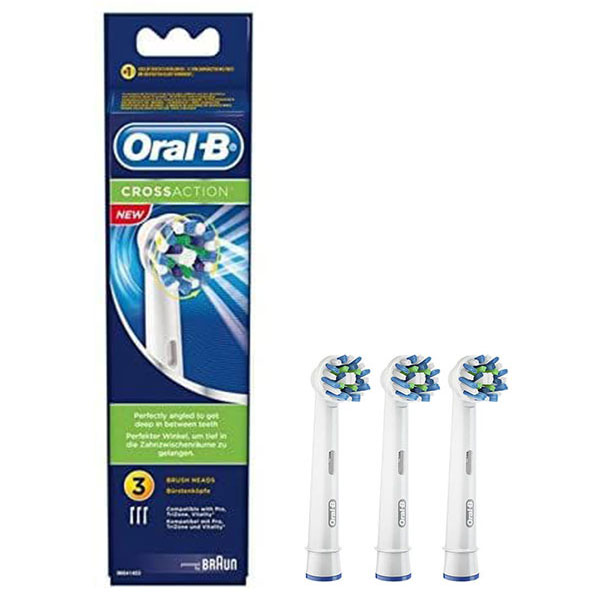 سری مسواک برقی اورال بی 3 عددی Oral-B CROSS ACTION