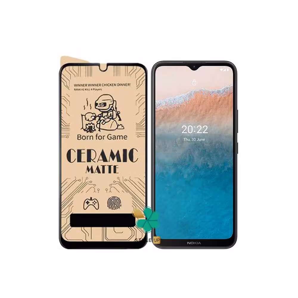 گلس گوشی سرامیکی مات مناسب نوکیا C21 Plus